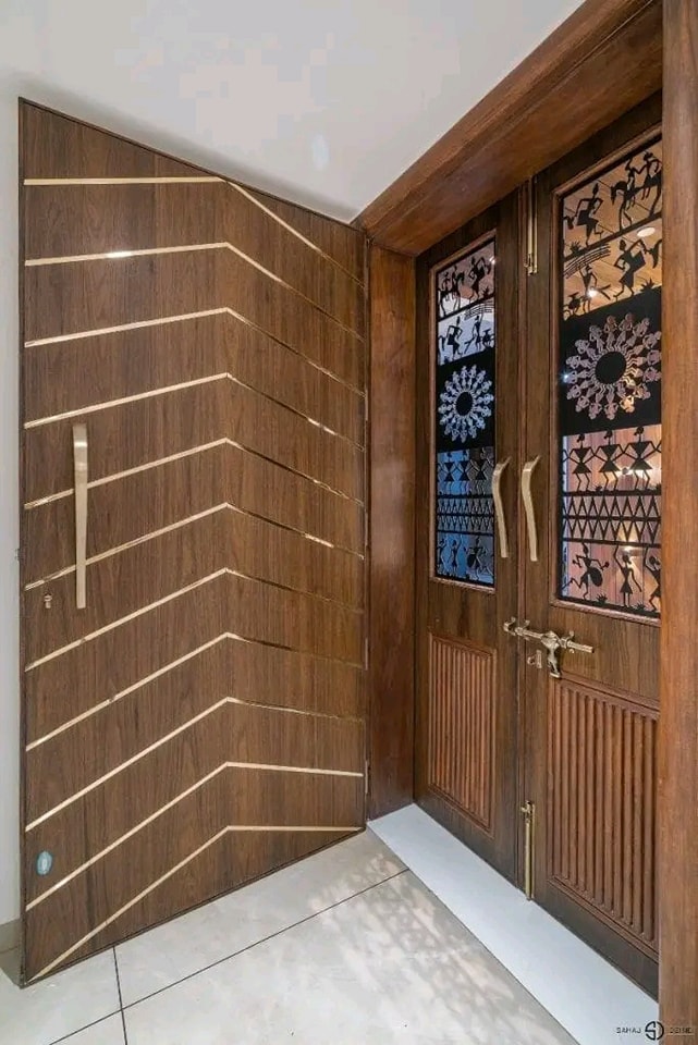 Teak Wood Main Door Design